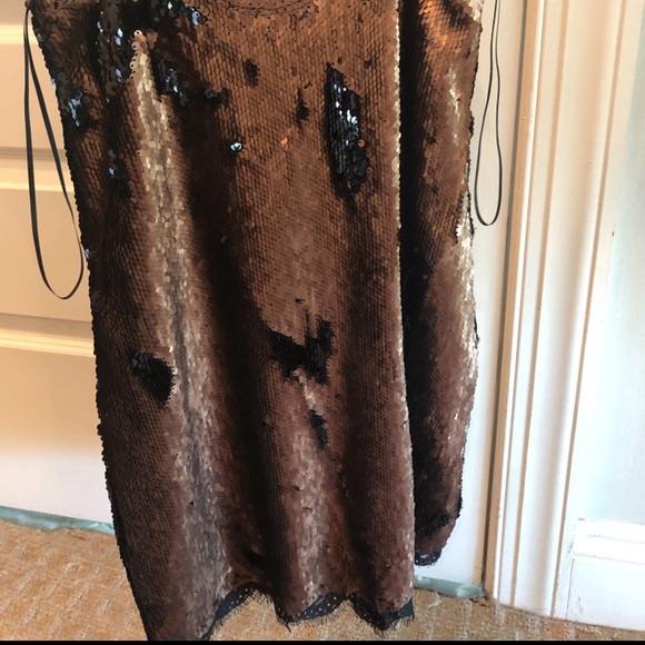 Free people brown night out dress - Picture 3 of 5